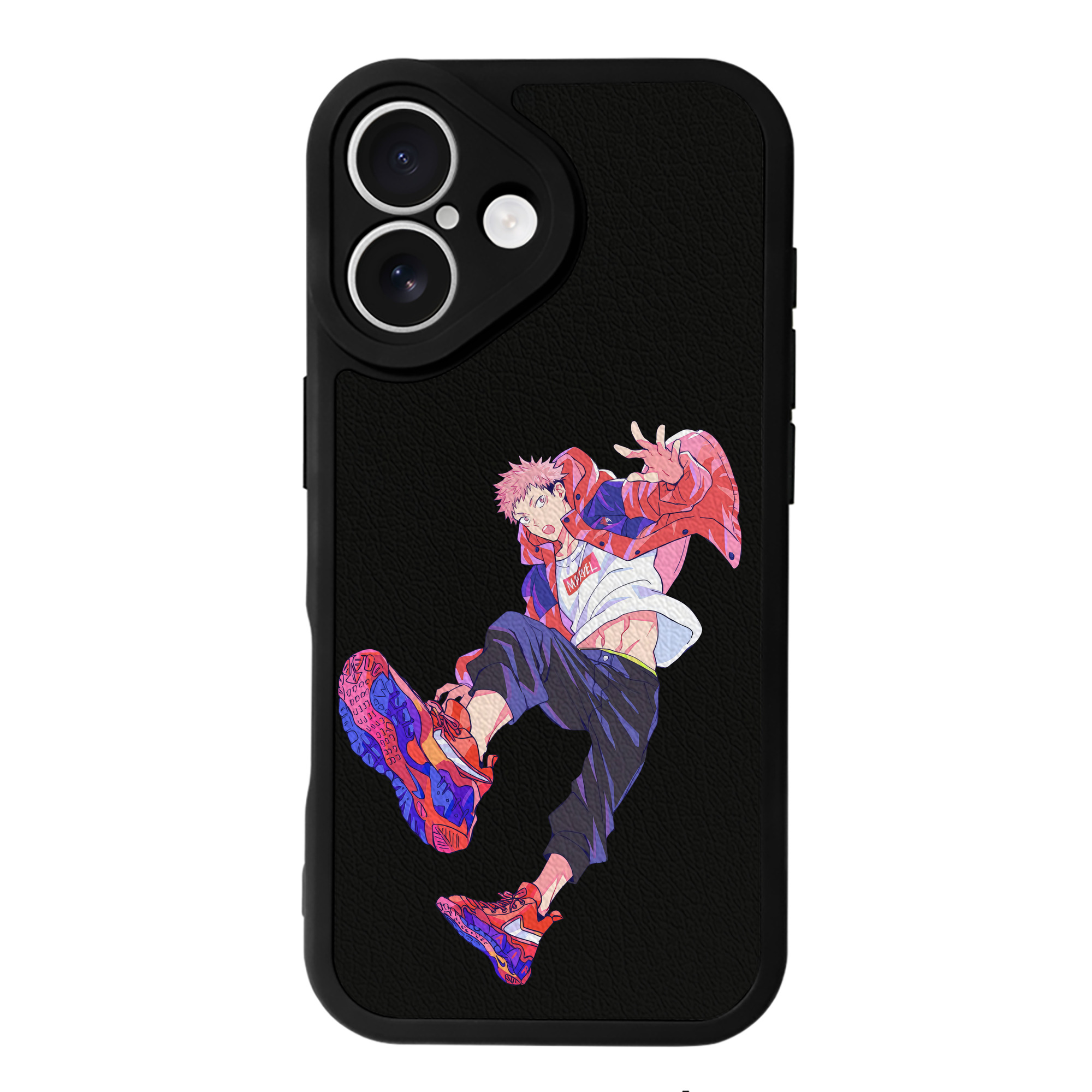 （画像用） 呪術廻戦 Jujutsu Kaisen 【iPhone 16シリーズ対応】シリコンスマホケース（レザー調） 材質：シリコン